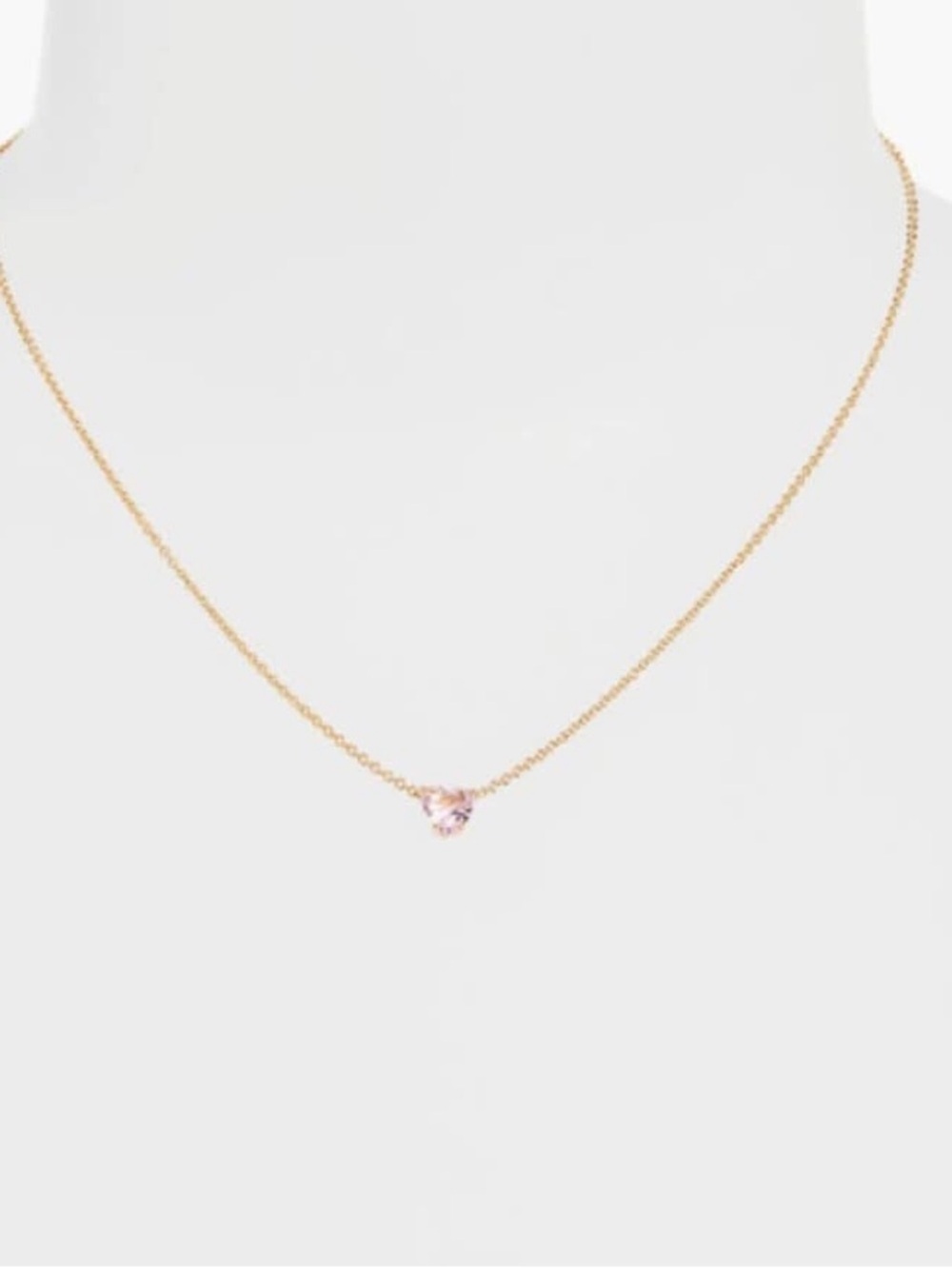 NADRI Pink Heart Pendant Necklace